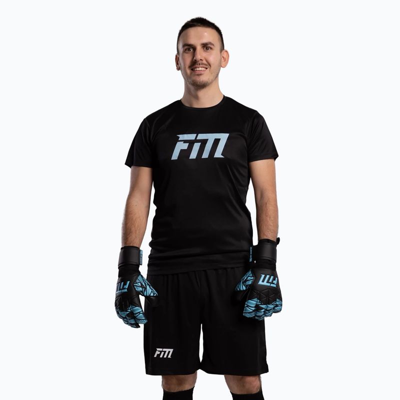 Brankárske rukavice Football Masters Invictus X Training black/blue 2