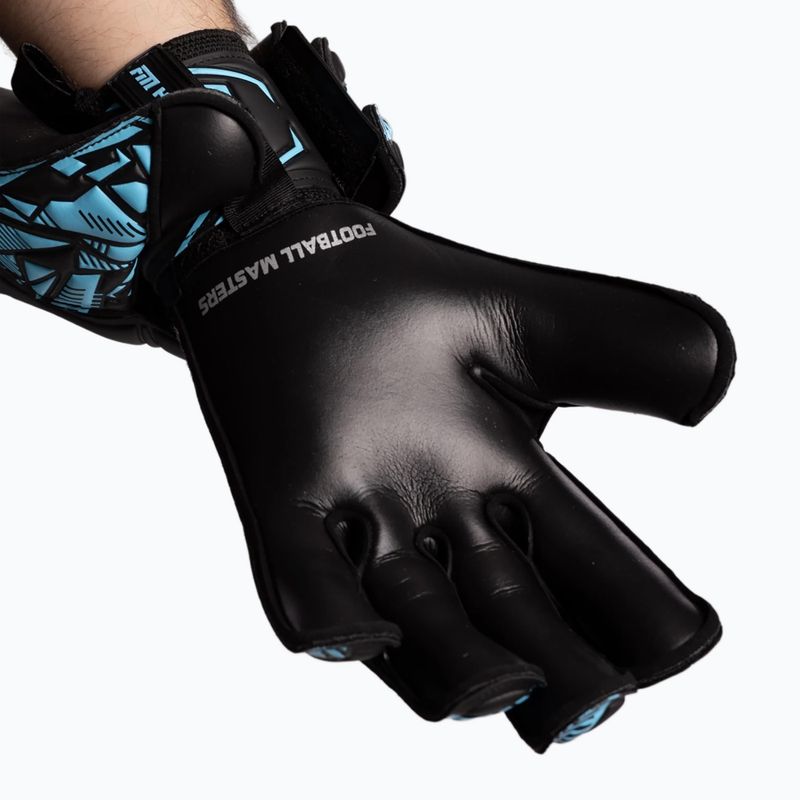 Brankárske rukavice Football Masters Invictus X Training black/blue 6
