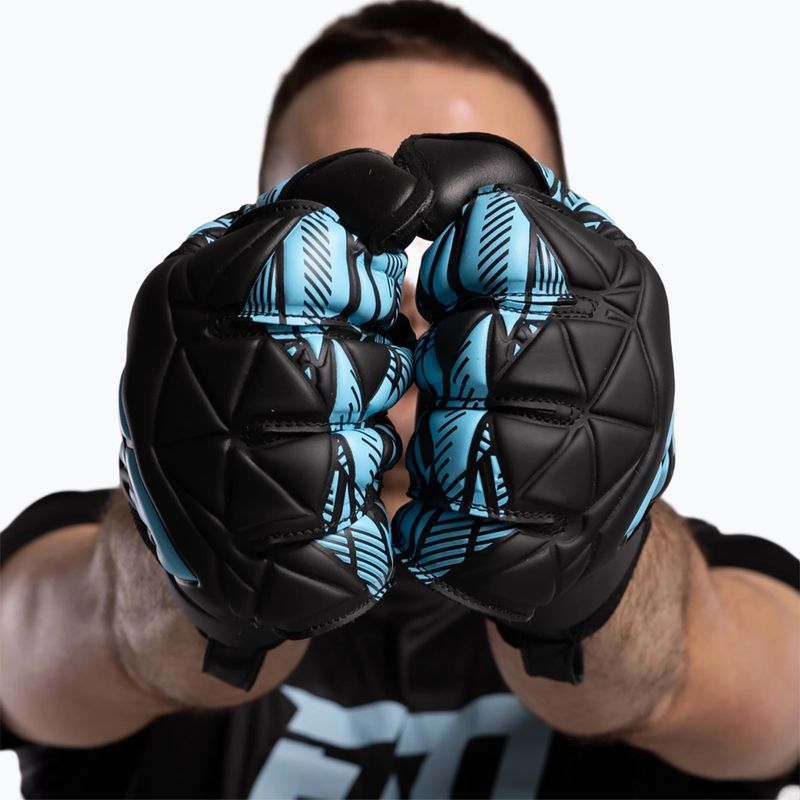 Brankárske rukavice Football Masters Invictus X Training black/blue 9