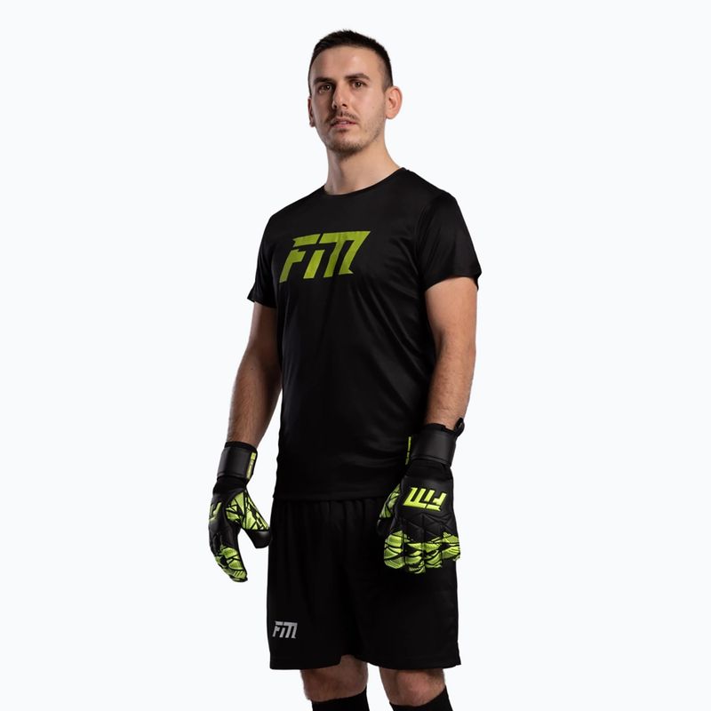 Brankárske rukavice Football Masters Invictus X Training black/green 3