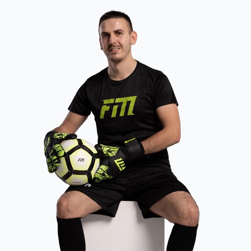 Brankárske rukavice Football Masters Invictus X Training black/green 8