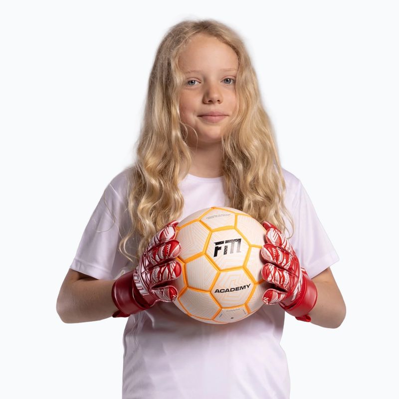 Detské brankárske rukavice Football Masters Invictus X Jr rose 3