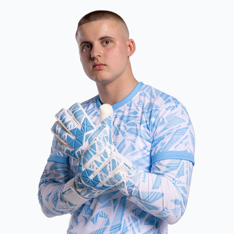 Brankárske rukavice Football Masters Invictus X PRO white/blue 2