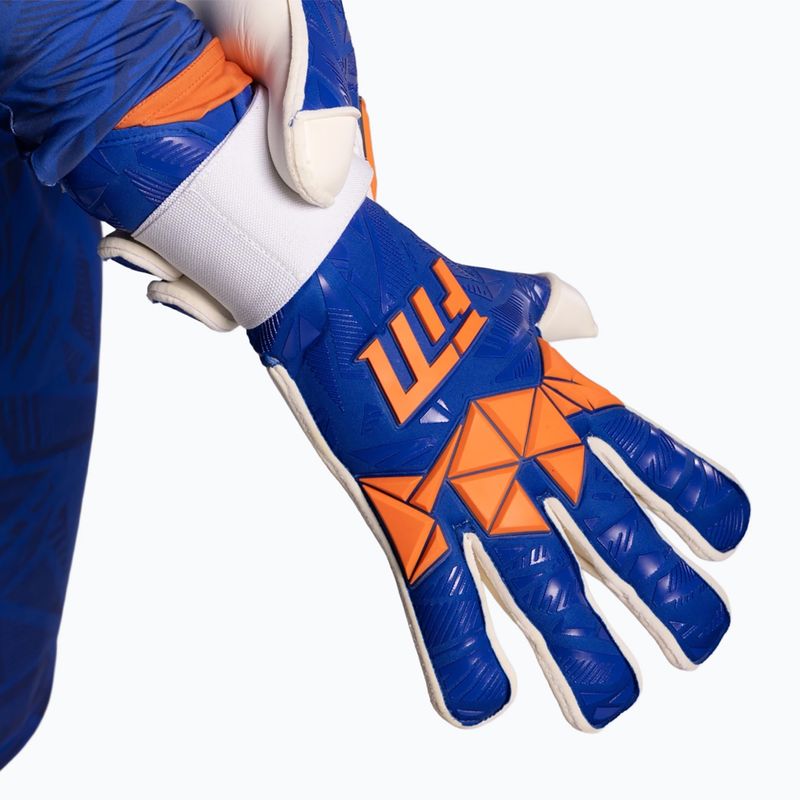 Brankárske rukavice Football Masters Invictus X PRO blue/orange 4