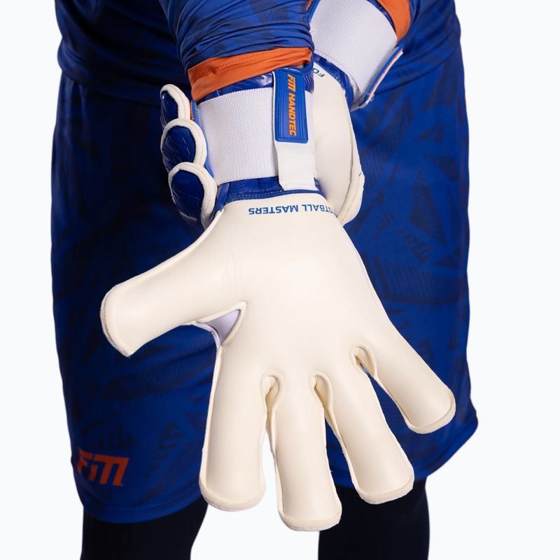 Brankárske rukavice Football Masters Invictus X PRO blue/orange 5