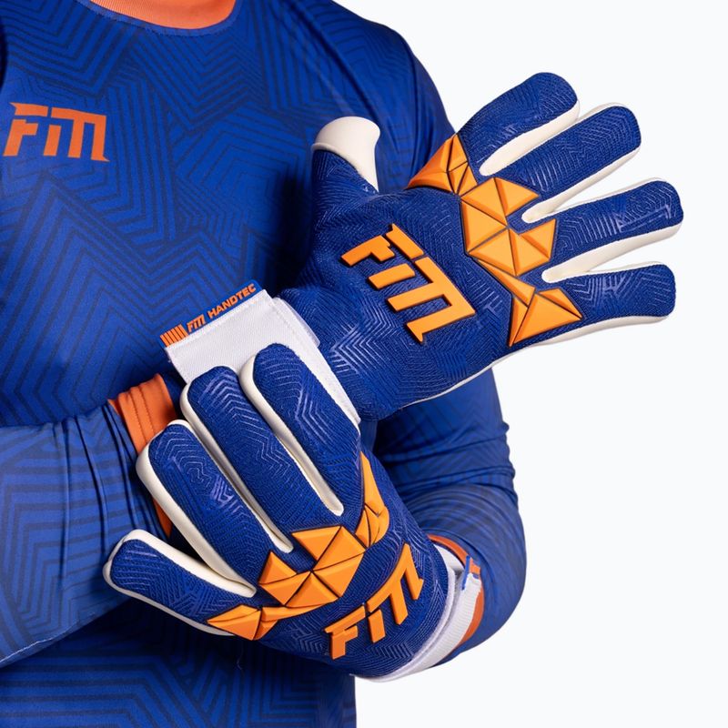 Brankárske rukavice Football Masters Varis X PRO blue/orange 7