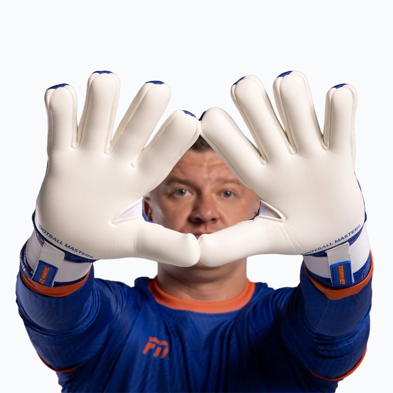 Brankárske rukavice Football Masters Varis X PRO blue/orange 8