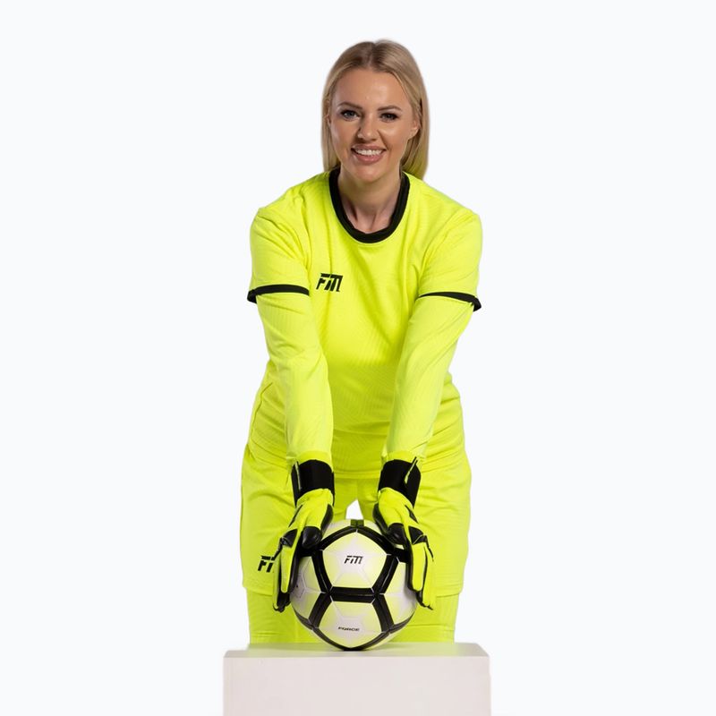 Brankárske rukavice Football Masters Varis X PRO fluorescent yellow 4