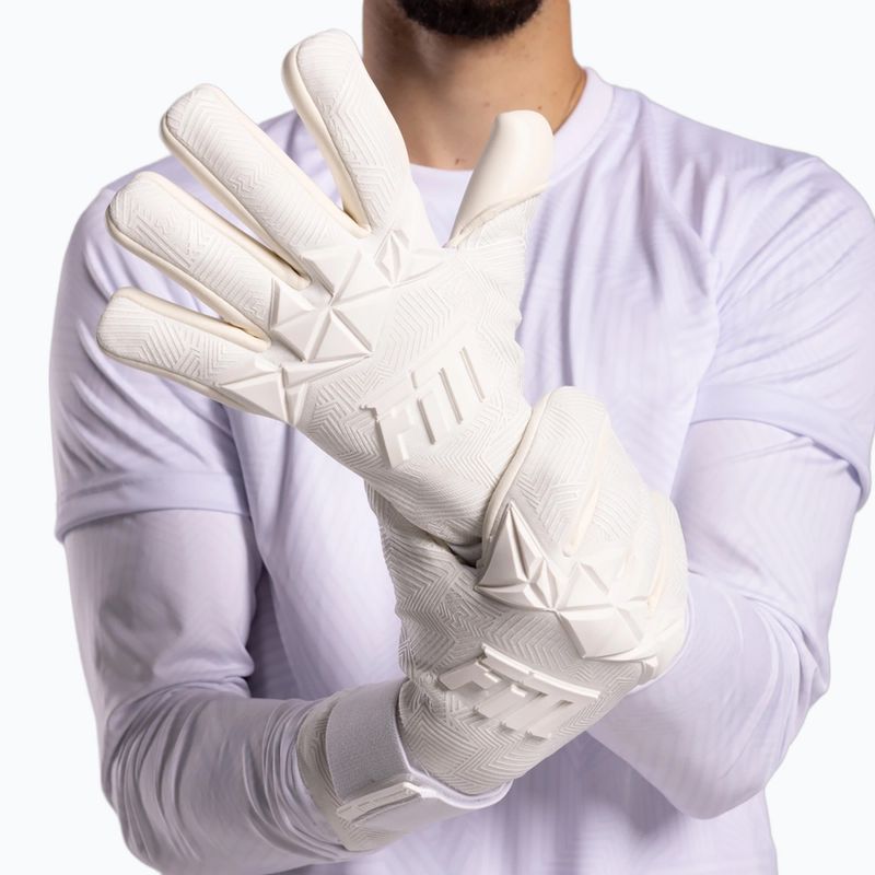 Brankárske rukavice Football Masters Varis X PRO all white 4