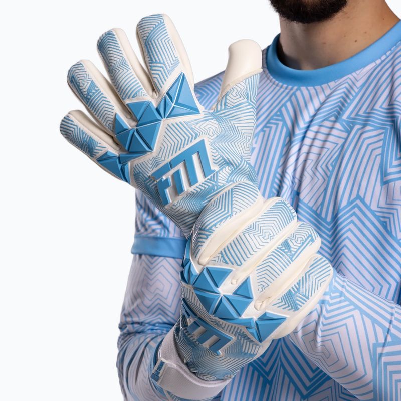 Brankárske rukavice Football Masters Varis X PRO white/blue 6