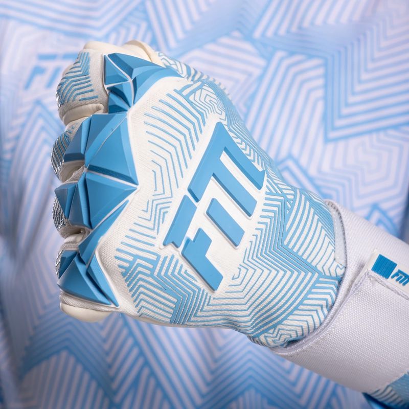 Brankárske rukavice Football Masters Varis X PRO white/blue 7