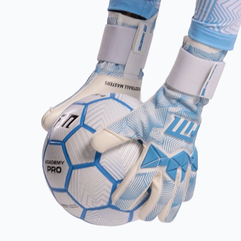 Brankárske rukavice Football Masters Varis X PRO white/blue 10