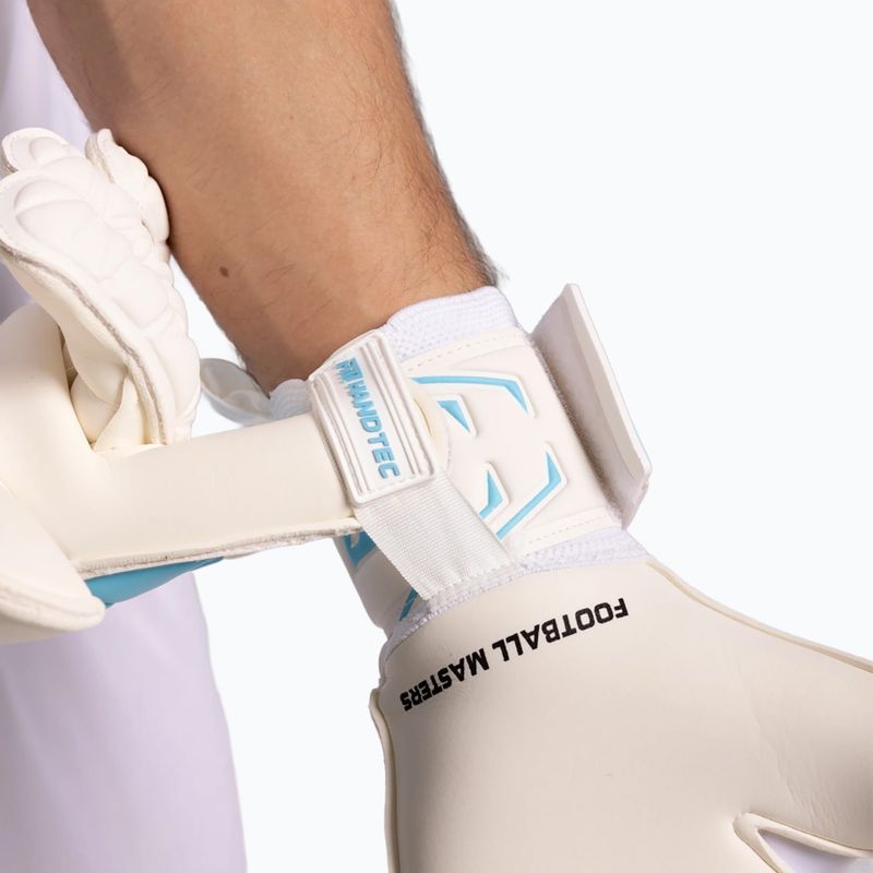 Brankárske rukavice Football Masters Invictus X white/blue 5