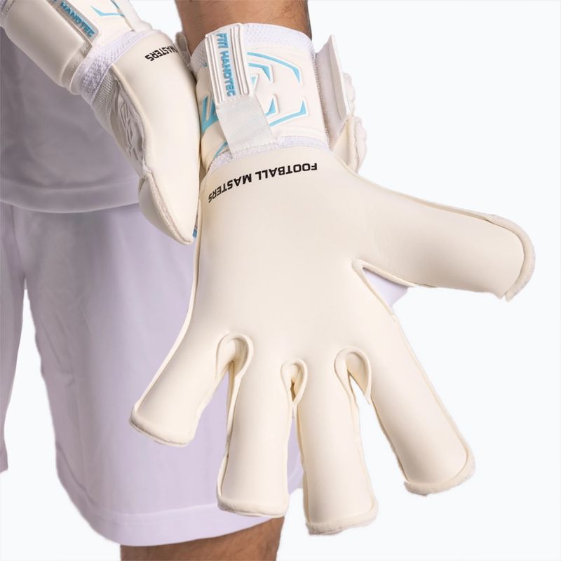 Brankárske rukavice Football Masters Invictus X white/blue 6