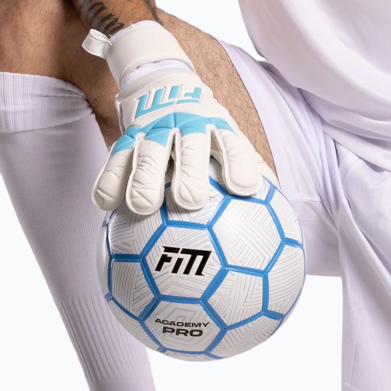 Brankárske rukavice Football Masters Invictus X white/blue 9