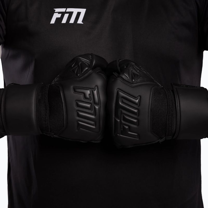 Brankárske rukavice Football Masters Invictus X black 4
