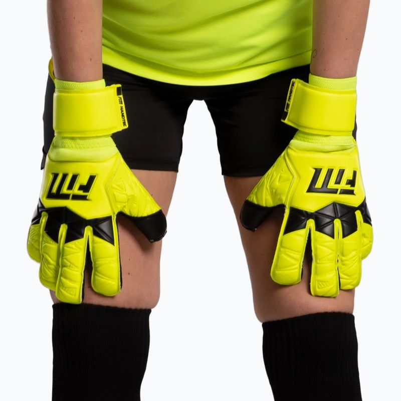 Brankárske rukavice Football Masters Invictus X fluorescent yellow 4