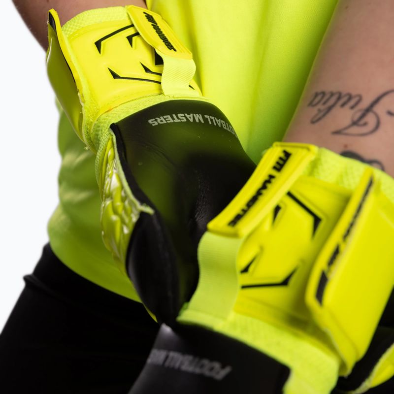 Brankárske rukavice Football Masters Invictus X fluorescent yellow 7