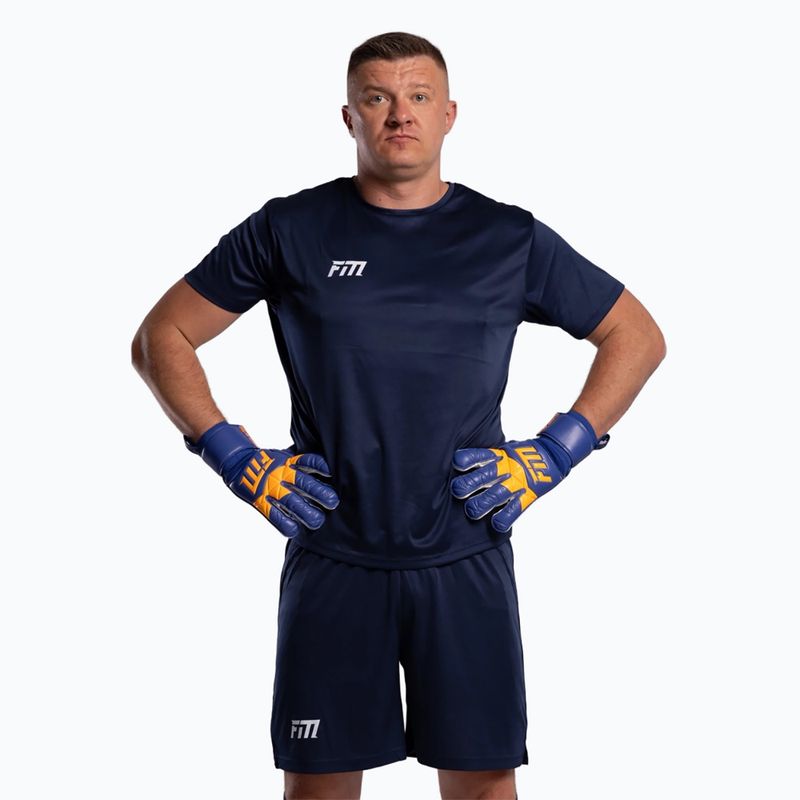 Brankárske rukavice Football Masters Invictus X blue/orange 4