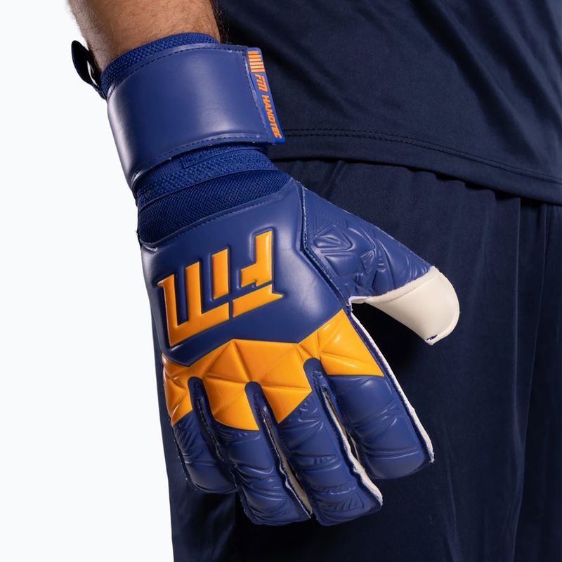 Brankárske rukavice Football Masters Invictus X blue/orange 6