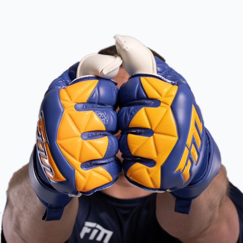 Brankárske rukavice Football Masters Invictus X blue/orange 9