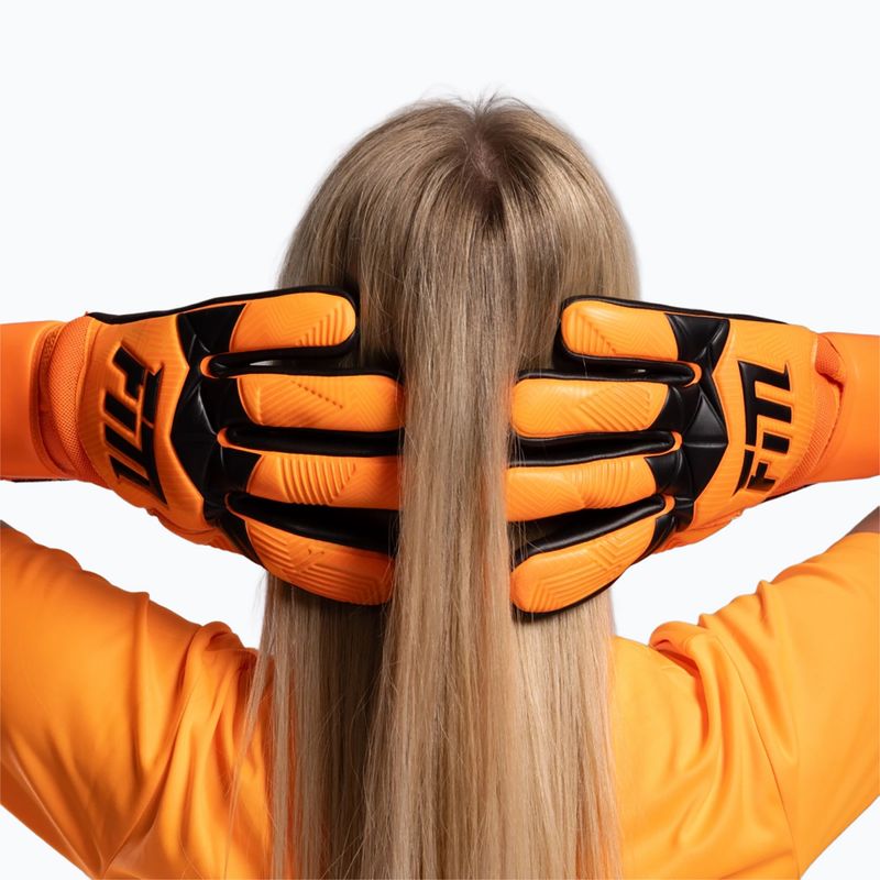 Brankárske rukavice Football Masters Varis X fluorescent orange 7