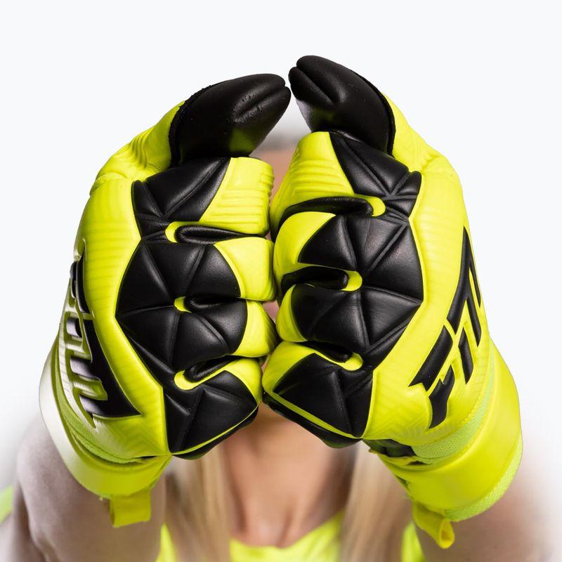 Brankárske rukavice Football Masters Varis X fluorescent yellow 4