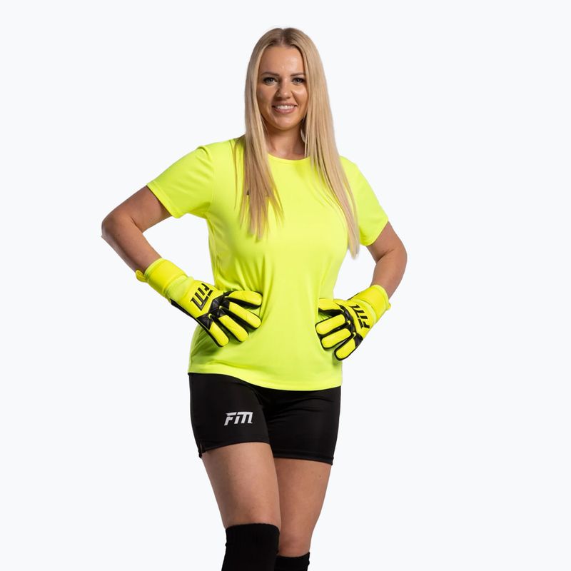 Brankárske rukavice Football Masters Varis X fluorescent yellow 7