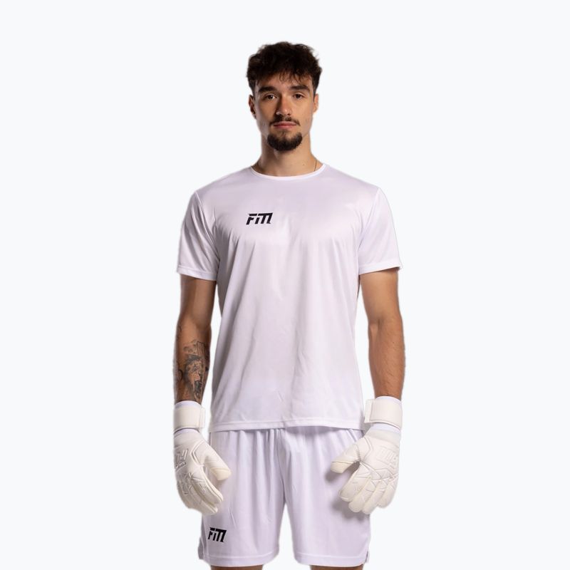 Brankárske rukavice Football Masters Varis X all white 6