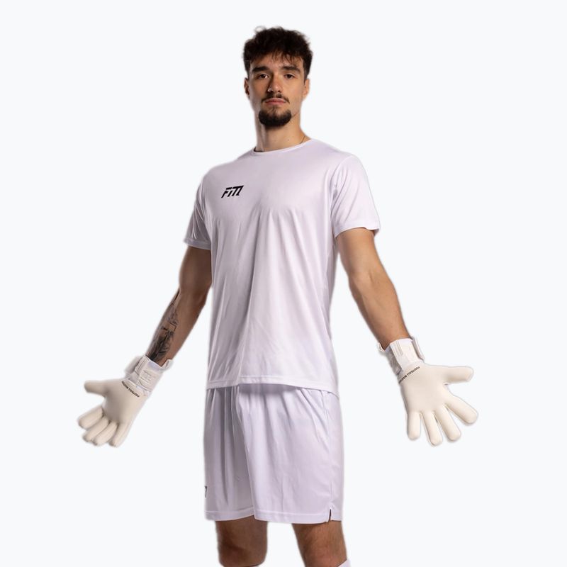 Brankárske rukavice Football Masters Varis X all white 8
