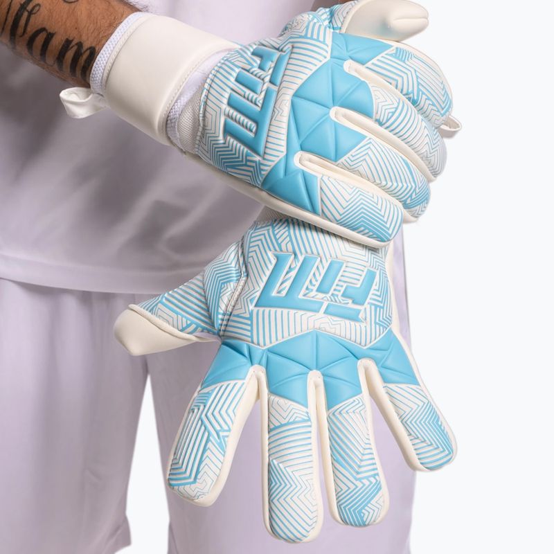 Brankárske rukavice Football Masters Varis X white/blue 2