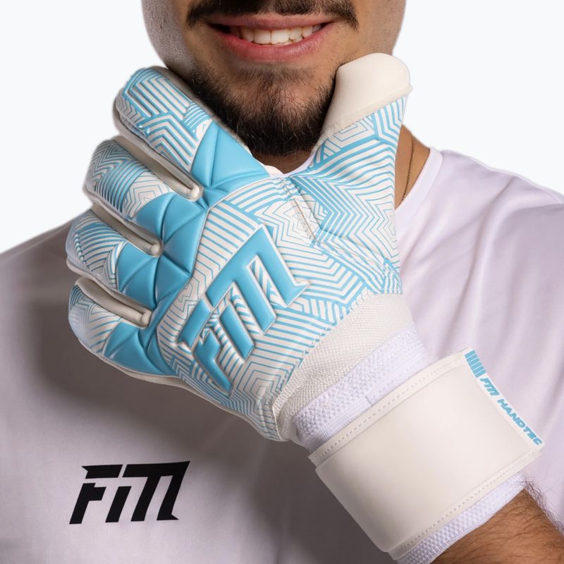 Brankárske rukavice Football Masters Varis X white/blue 4