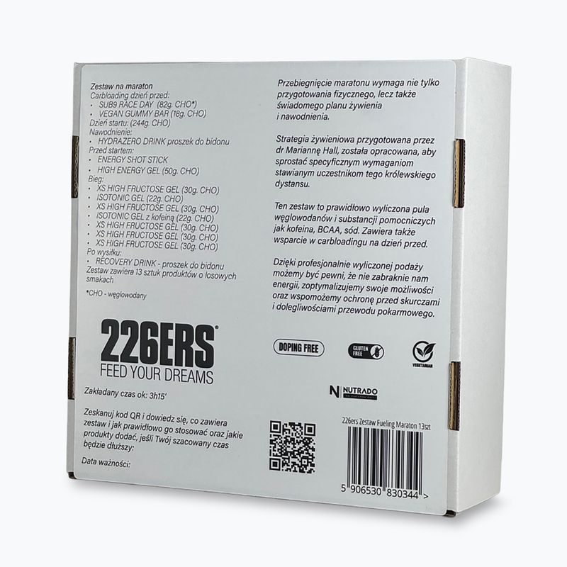 Sada na správne dopľňanie energie 226ERS połmaratón 13 ks 2