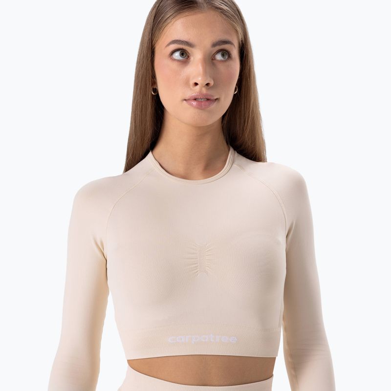 Dámske tričko longsleeve Carpatree Allure Seamless cream beige 3