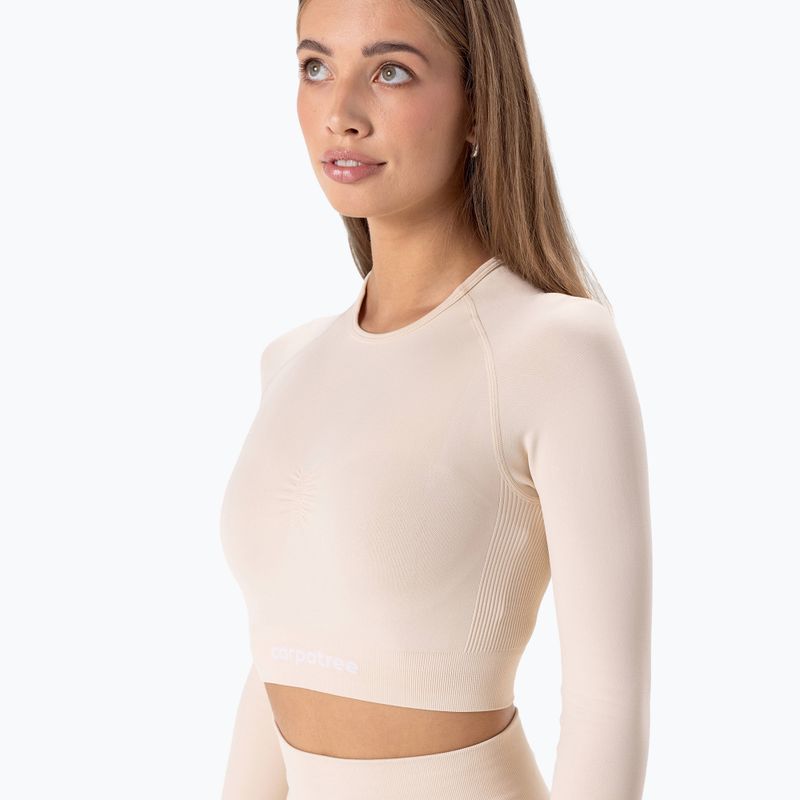 Dámske tričko longsleeve Carpatree Allure Seamless cream beige 4