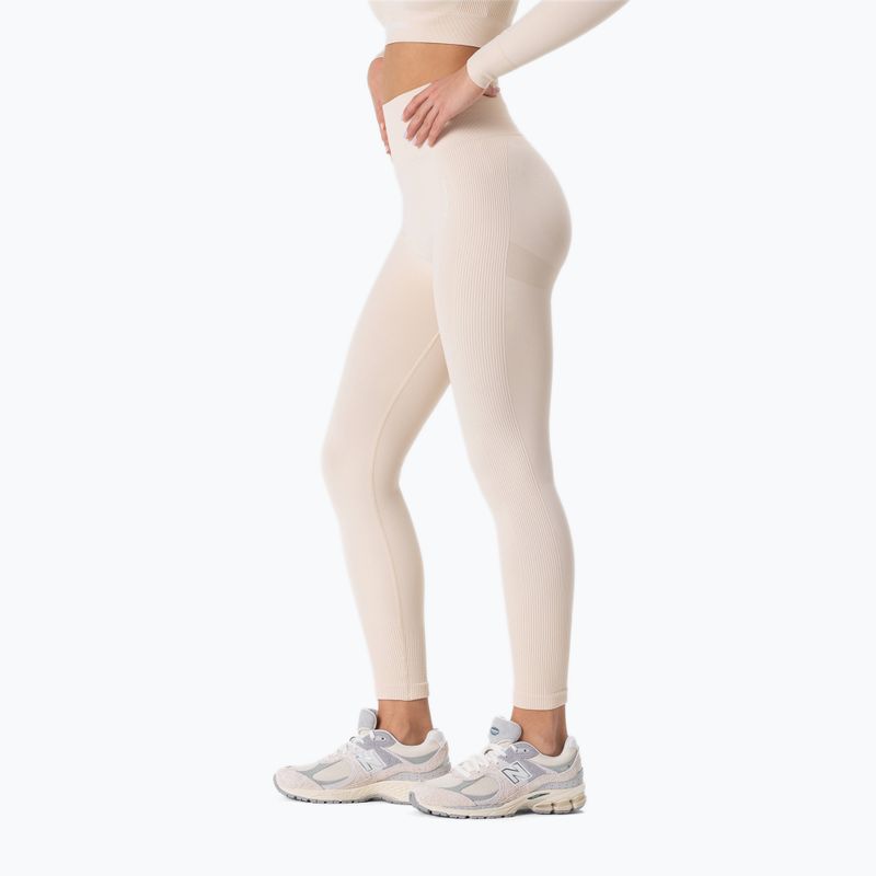 Dámske tréningové legíny Carpatree Allure Seamless cream beige 3
