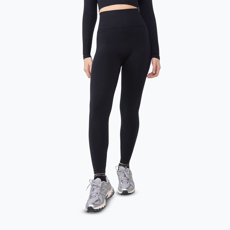 Dámske tréningové legíny Carpatree Dopamine Buzz Seamless obsidian black