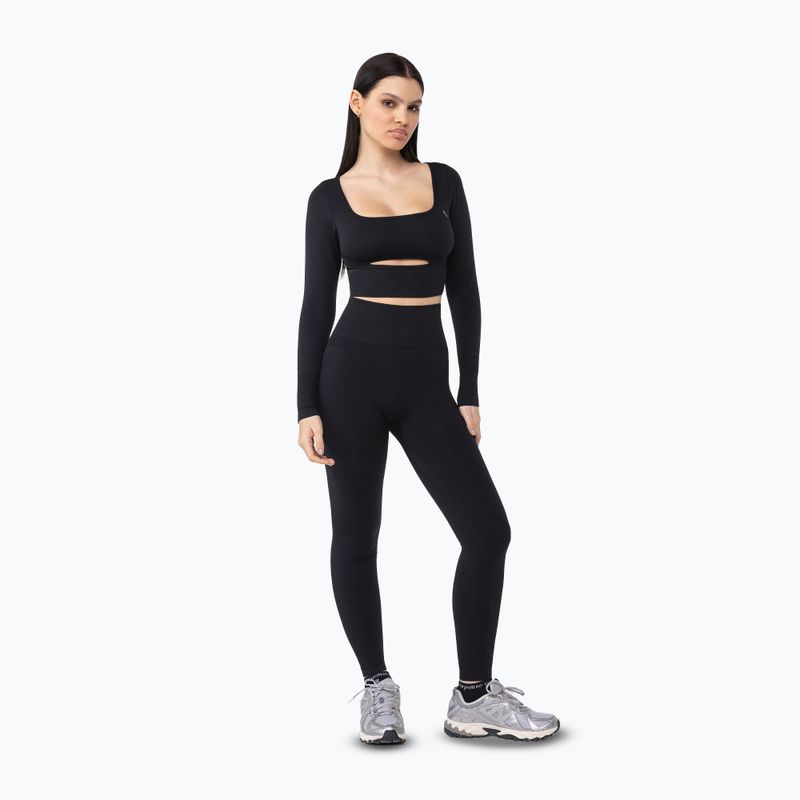 Dámske tréningové legíny Carpatree Dopamine Buzz Seamless obsidian black 2