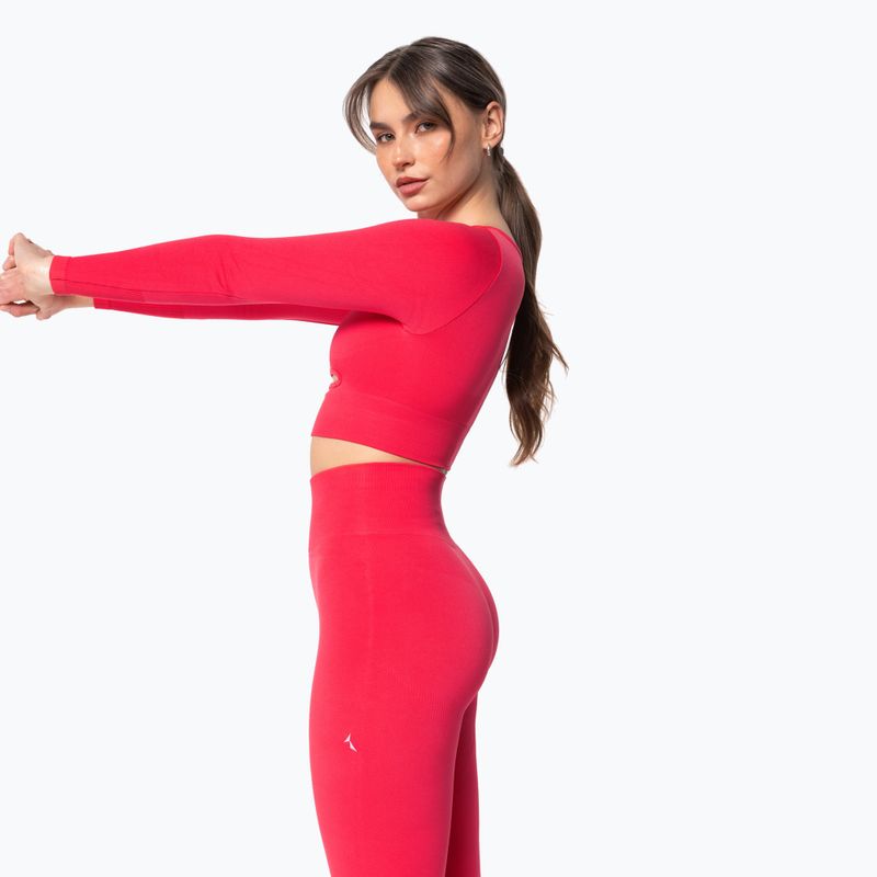 Dámske tréningové tričko longsdleeve Carpatree Dopamine Buzz Seamless coral paradise pink 4