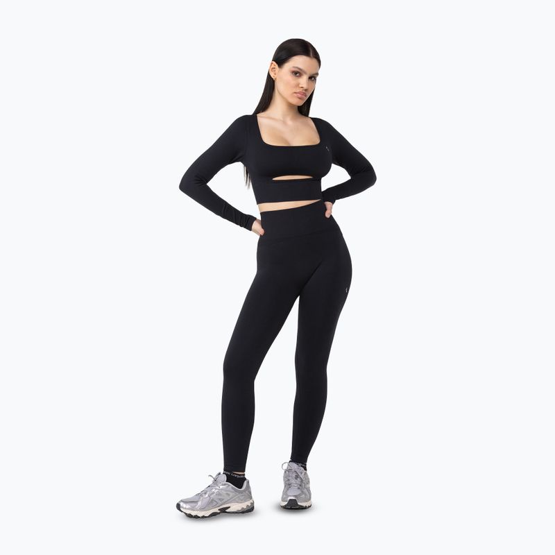 Dámske tréningové tričko s dlhým rukávom Carpatree Dopamine Buzz Seamless obsidian black 2