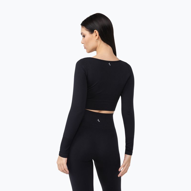 Dámske tréningové tričko s dlhým rukávom Carpatree Dopamine Buzz Seamless obsidian black 3