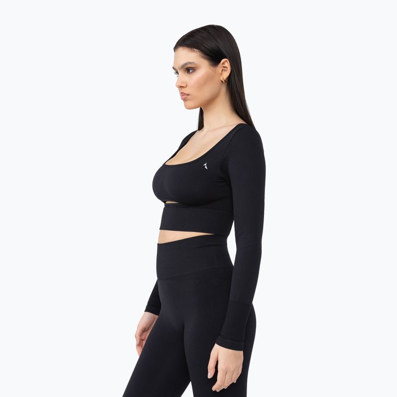 Dámske tréningové tričko s dlhým rukávom Carpatree Dopamine Buzz Seamless obsidian black 4