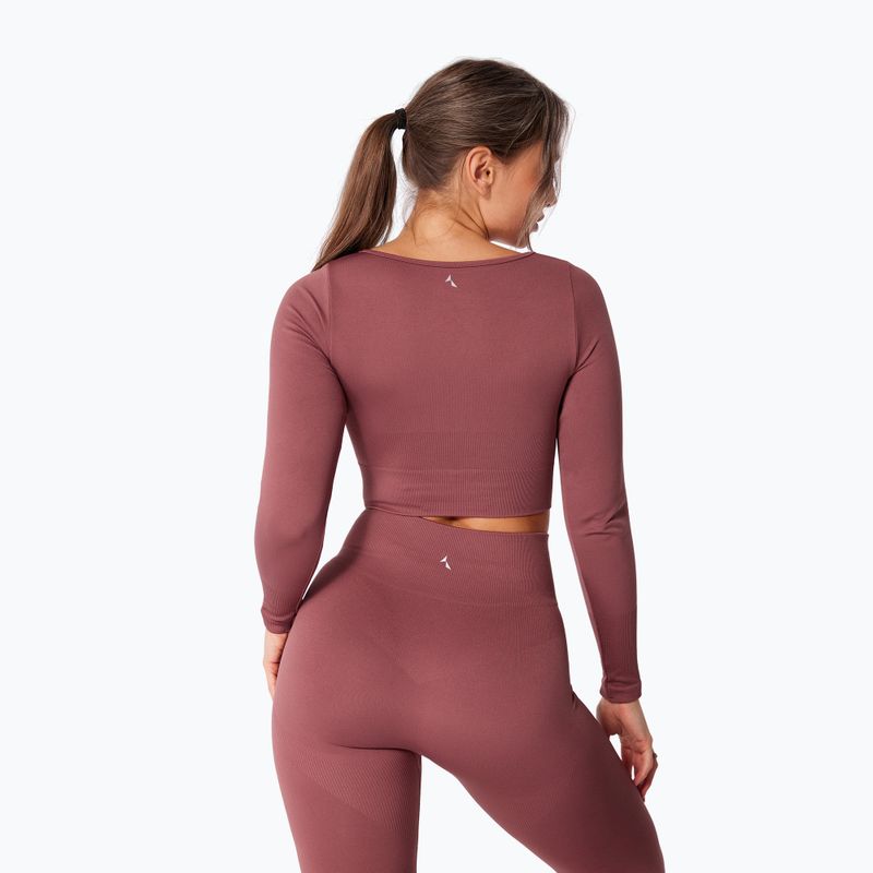 Dámsky tréningový longsleeve Carpatree Dopamine Buzz Seamless rose/brown 2