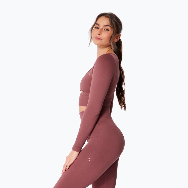 Dámsky tréningový longsleeve Carpatree Dopamine Buzz Seamless rose/brown 3