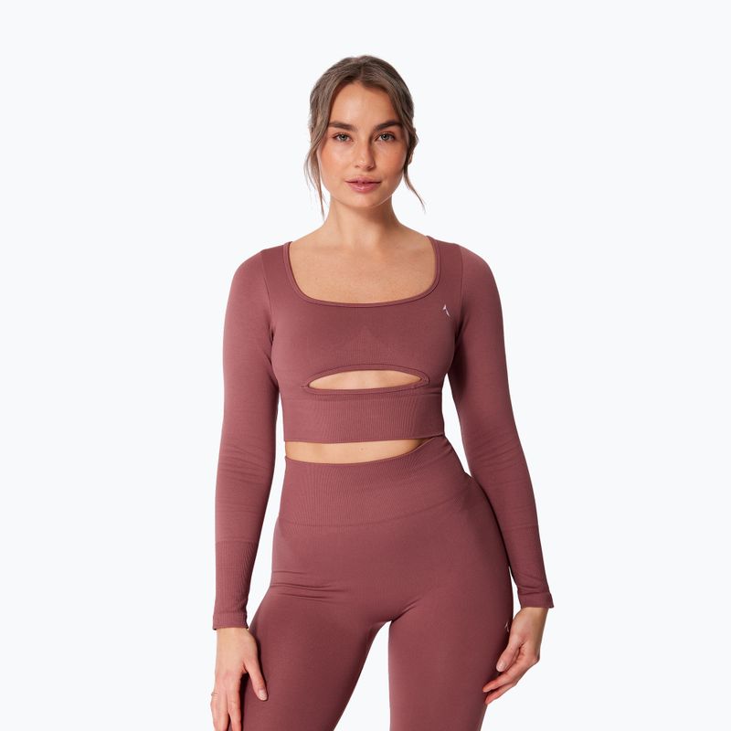 Dámsky tréningový longsleeve Carpatree Dopamine Buzz Seamless rose/brown 6