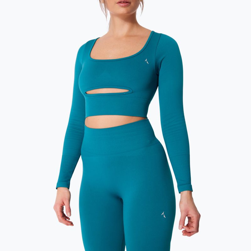 Dámsky tréningový longsleeve Carpatree Dopamine Buzz Seamless petrol green 3
