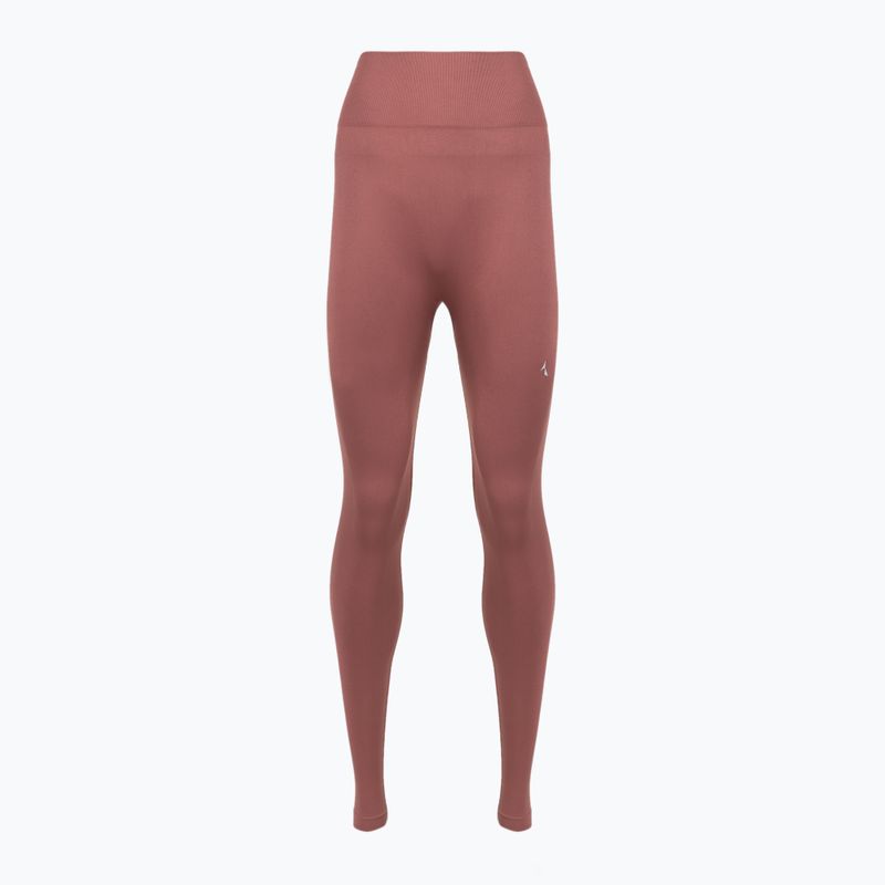 Dámske tréningové legíny Carpatree Dopamine Buzz Seamless rose/brown 6