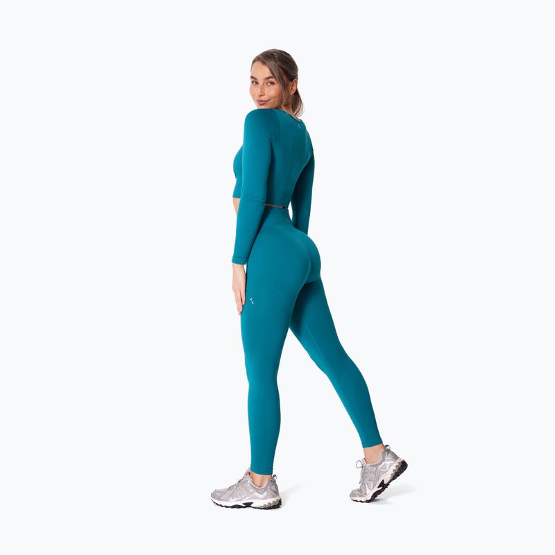 Dámske tréningové legíny Carpatree Dopamine Buzz Seamless petrol green 3