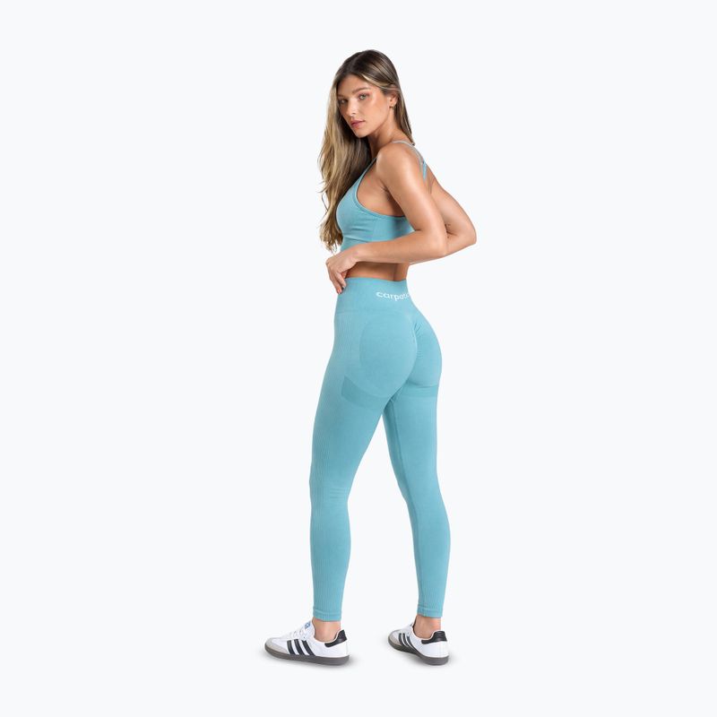 Dámske tréningové legíny Carpatree Allure Seamless milky blue 4