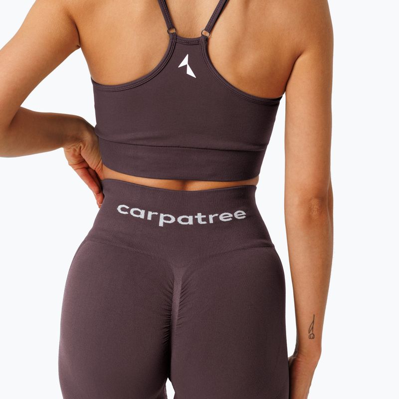 Dámske tréningové legíny Carpatree Allure Seamless berry brown 5